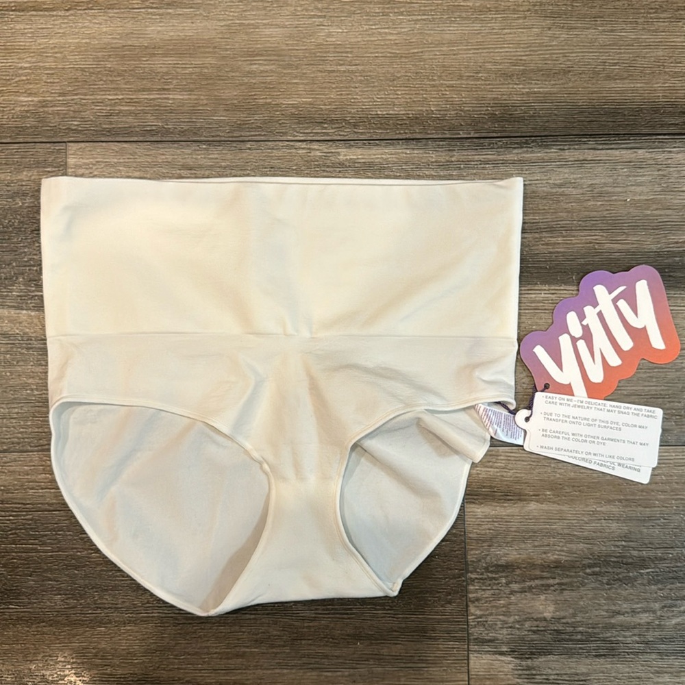 NWT Yitty Nearly Naked Shaping High Waisted Brief White